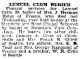 Lemuel Crim Burial Notice