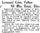 Lemuel Crim Obituary