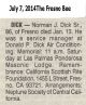 Norman J Dick Obituary