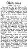 Charles Wallace Fly Obituary