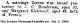 Margaret Kirkwood & James Henderson Marriage license approval from Fresno Bee