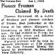 Thomas Kirkwood Obituary
