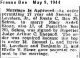 Samuel Linzy Lovelace and Ardell Stone Marriage Approval