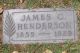 James C. Henderson Headstone